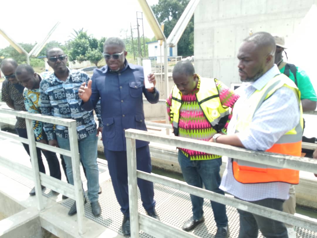 Minister for Works and Housing visits Nsawam Water Treatment Plant
