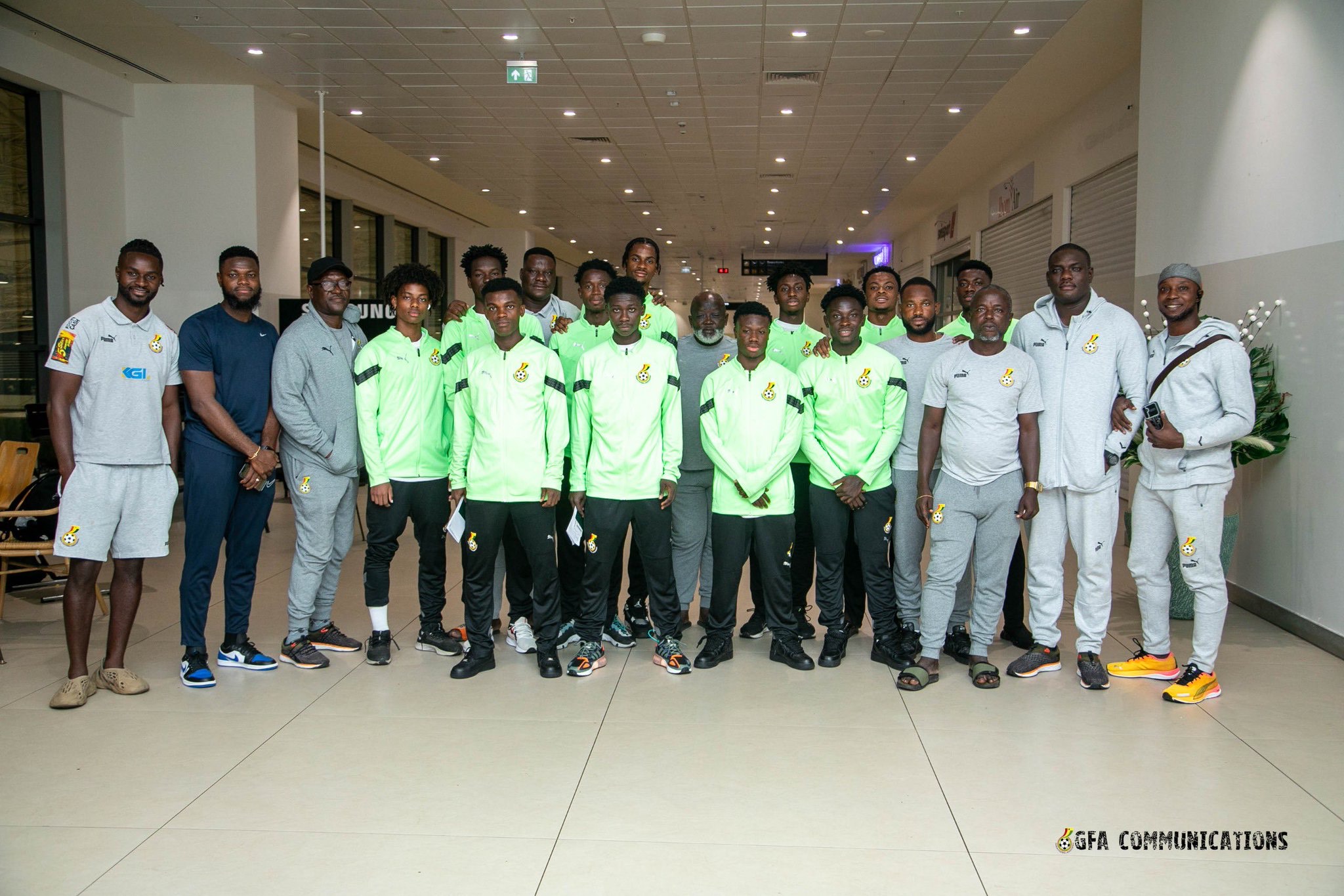 Ghana's U-20 team departs for pre-AFCON tournament in Morocco