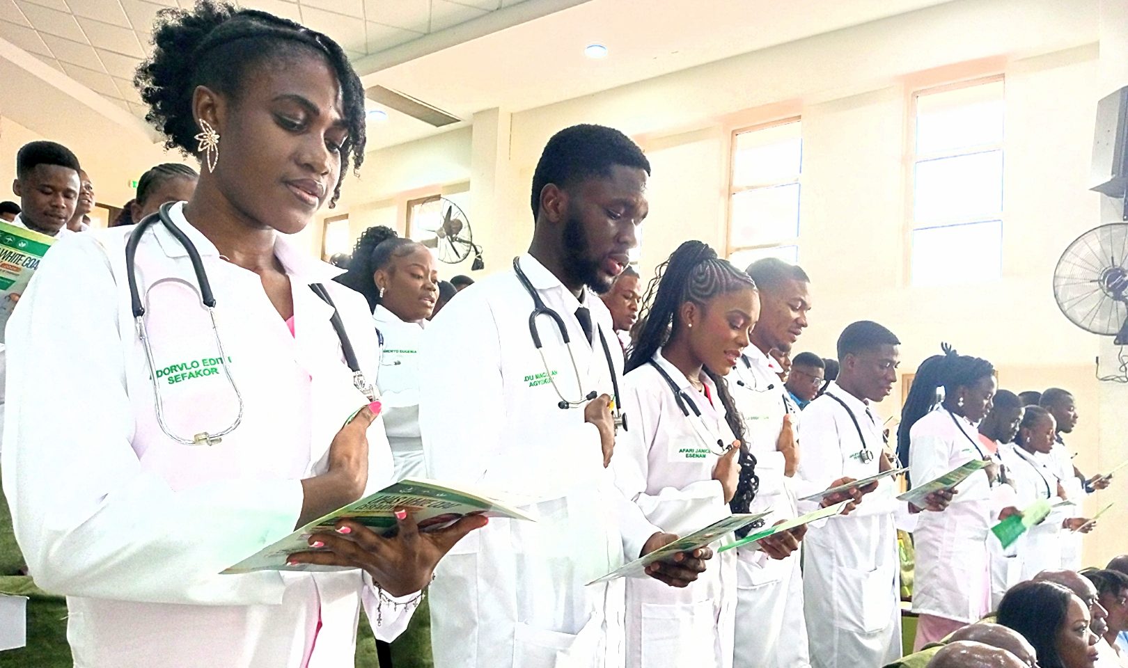 UHAS holds 2025 White Coat Ceremony for Medical and Pharmacy Students"