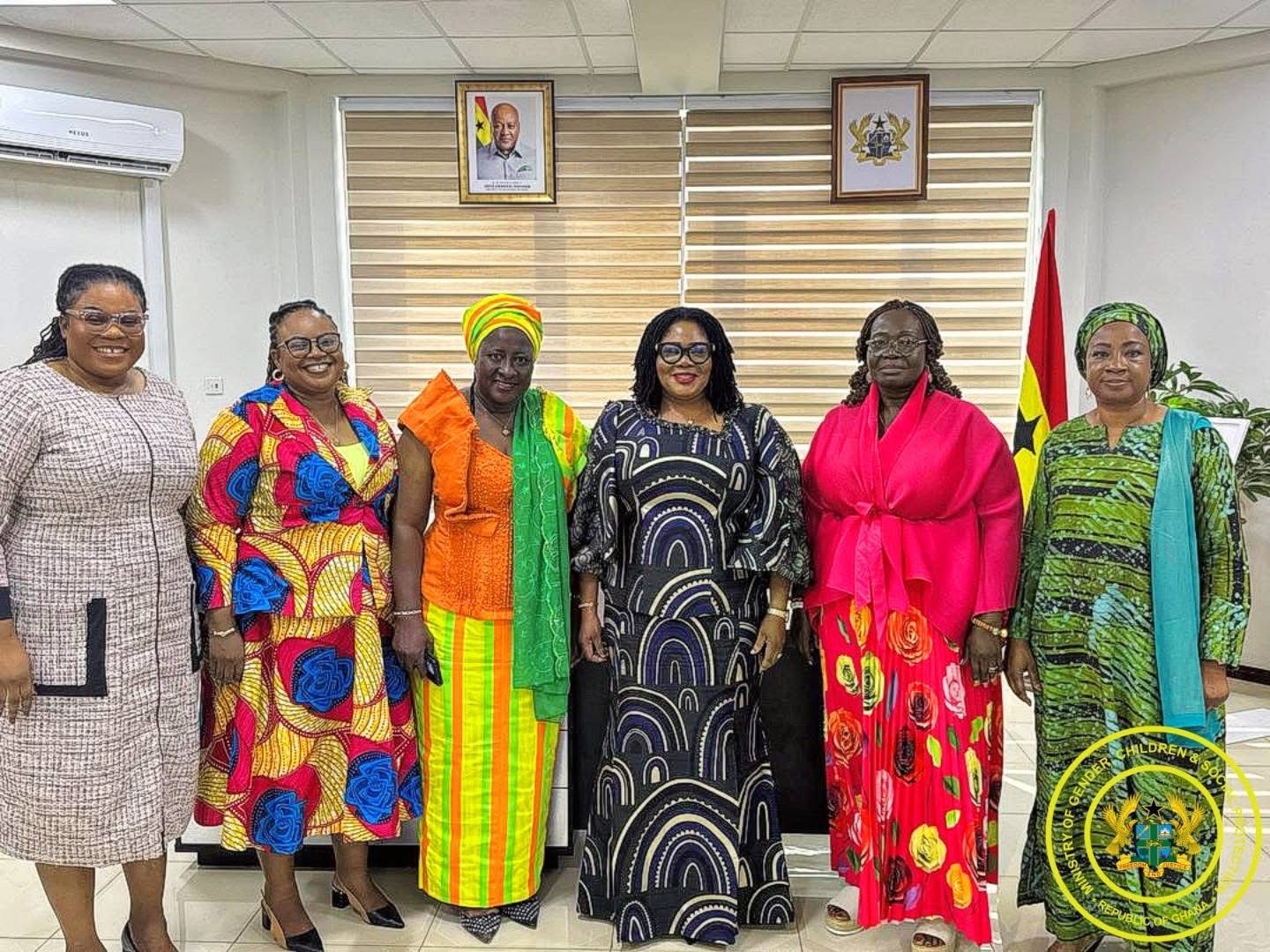 New leadership of Ghana School Feeding Programme meets Gender Minister 