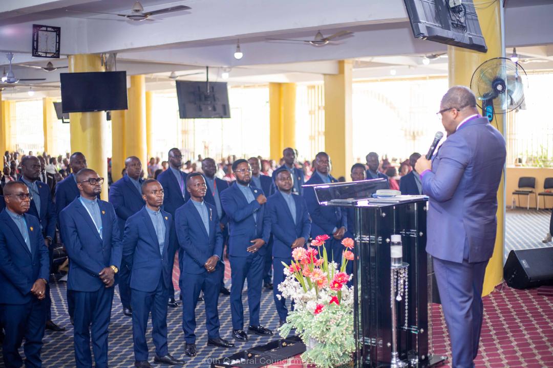 Rev. Wengam ordains 32 Assemblies of God pastors in Kumasi