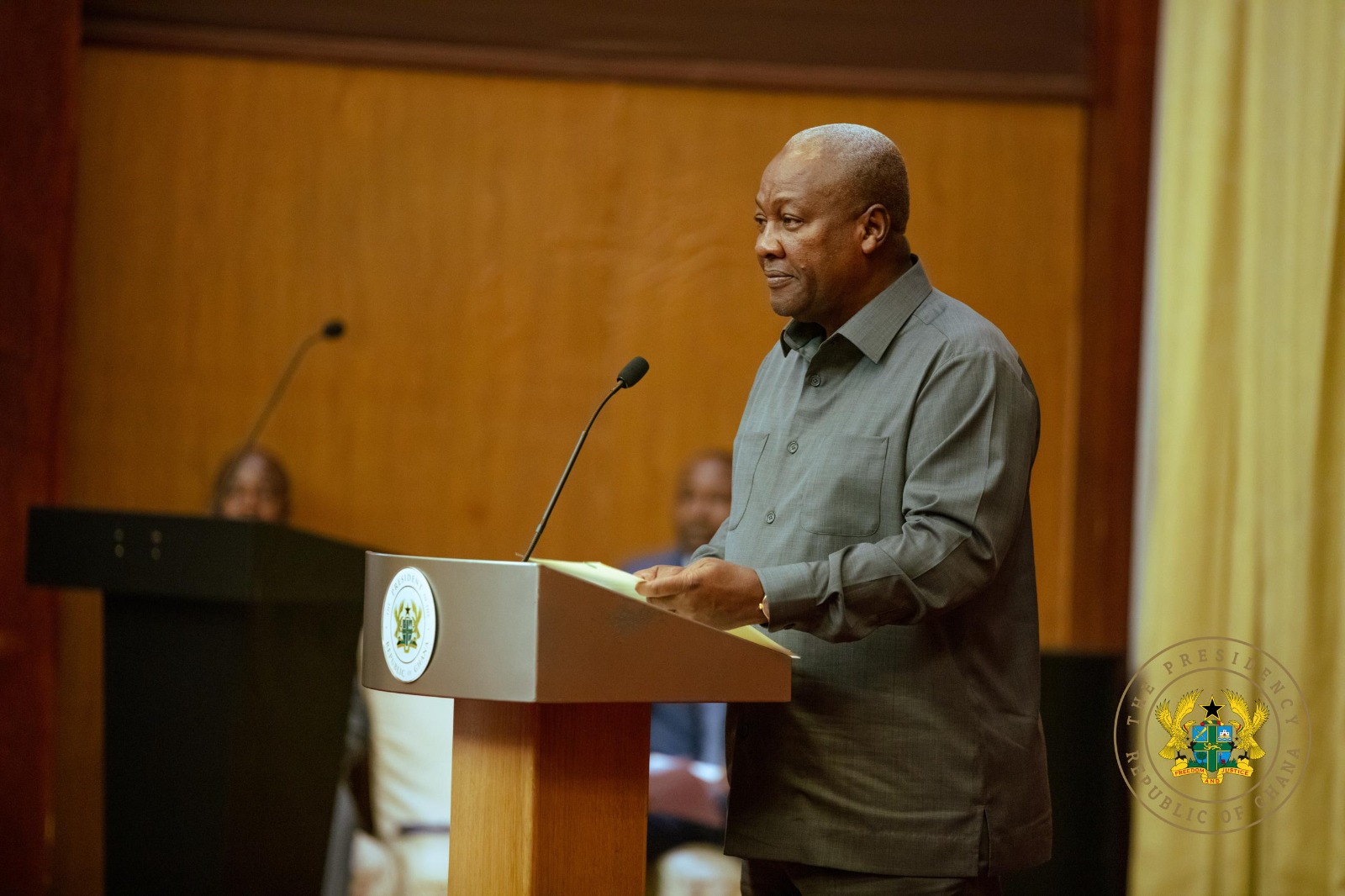 President Mahama urges stronger fire safety measures, pledges support for Fire Service