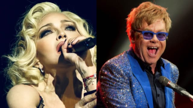 Madonna and Elton John bury hatchet after lip-sync feud