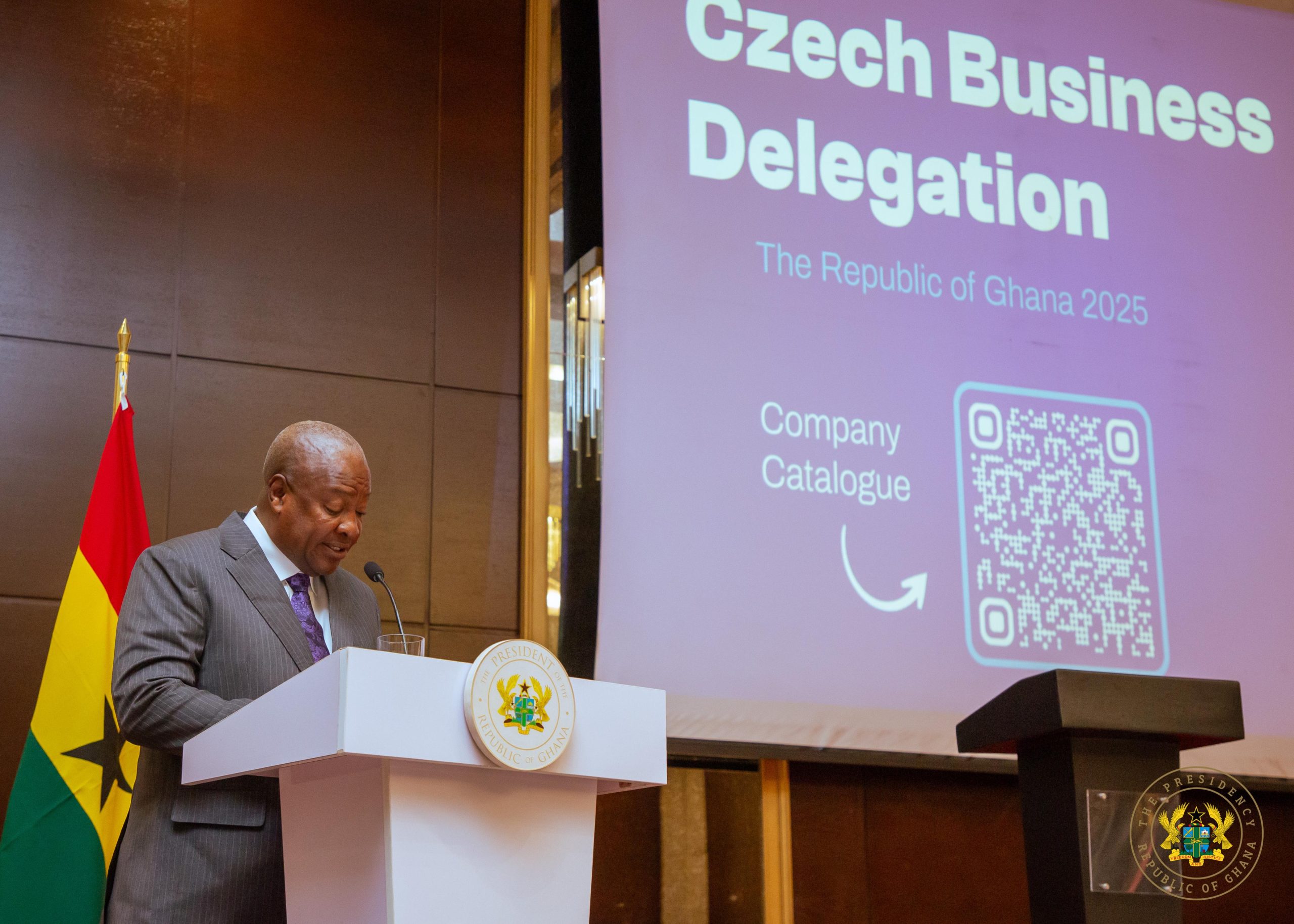 President Mahama welcomes Czech expertise to boost Ghana's agriculture and digital transformation