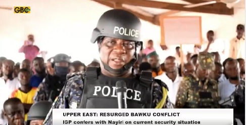 Lay down your arms: IGP urges Bawku youth to choose peace
