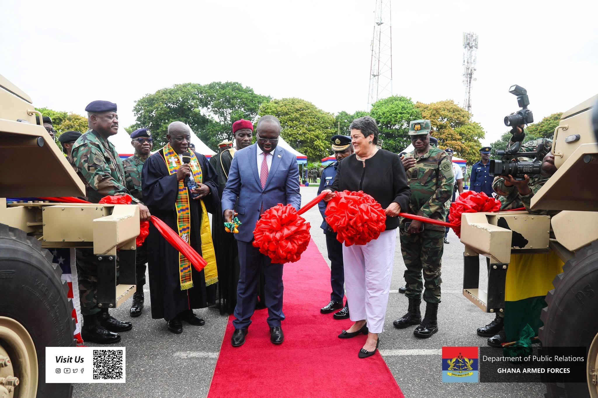 U.S. donates 14 armoured vehicles to Ghana Armed Forces to boost northern border security