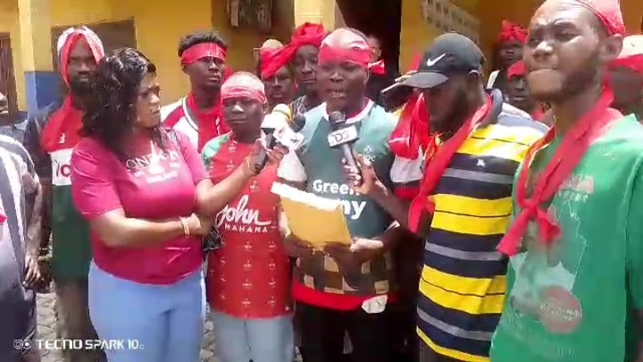 Okere NDC youth urge President Mahama to withdraw DCE nominee