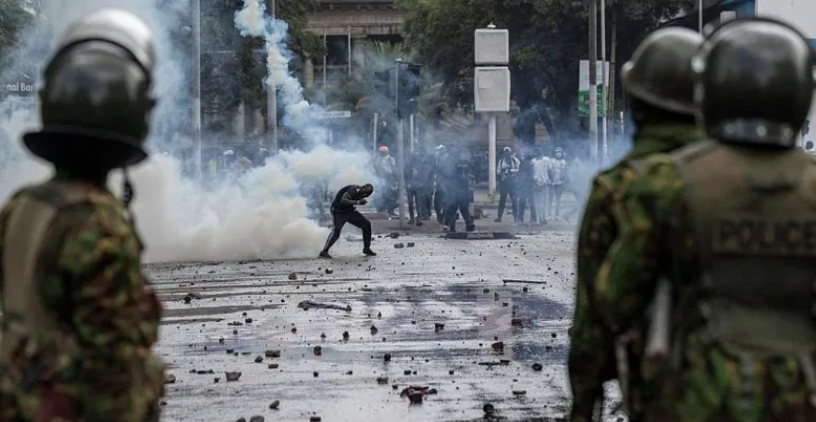 Kenyan vendor shot by police during protests declared brain dead