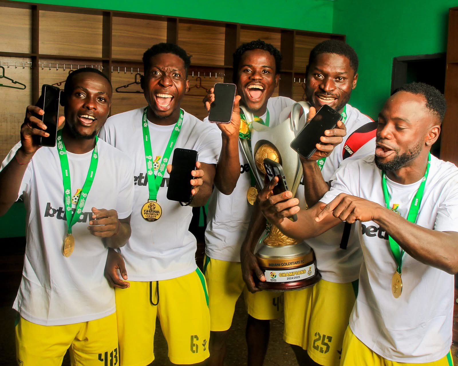 Bibiani Goldstars set new precedent, awards full squad locker room bonus after Premier League triumph