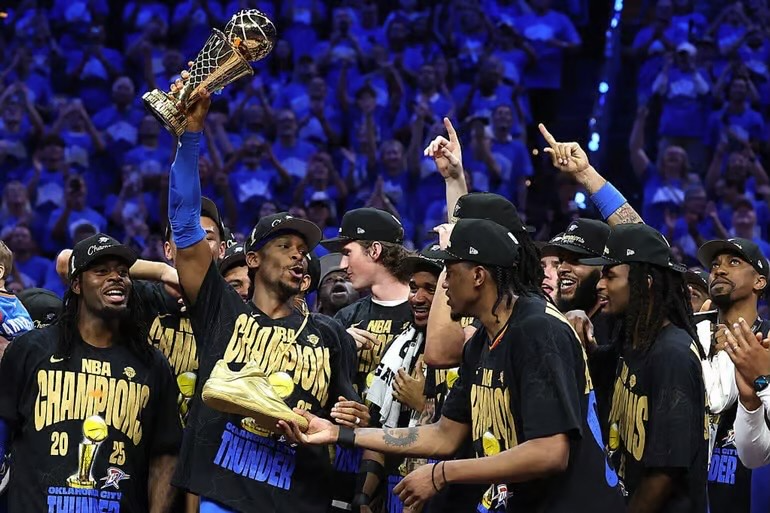 NBA Finals: Oklahoma City Thunder beat Indiana Pacers in Game 7 to win NBA title