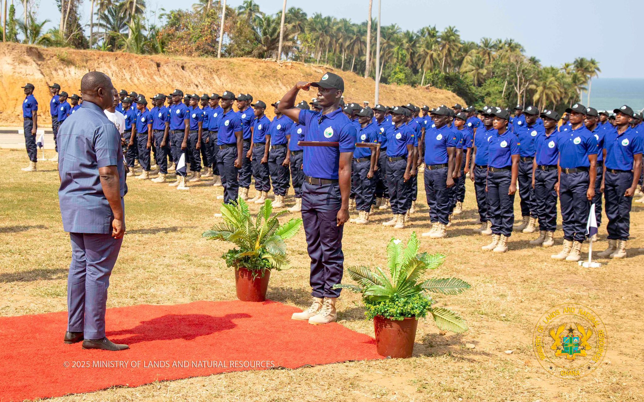 Lands Minister inaugurates second batch of 530 Blue Water Guards