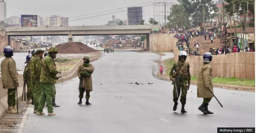 Central Nairobi sealed off ahead of Kenyan protests