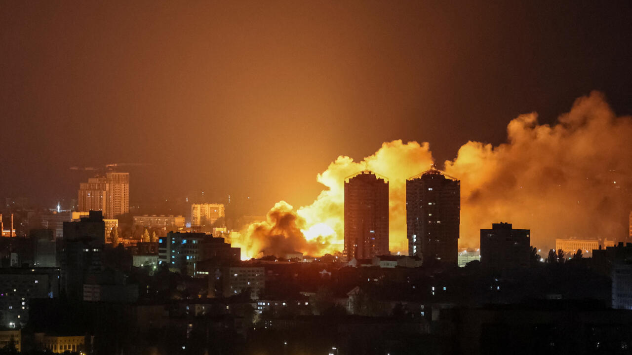 Kyiv hit by barrage of drone strikes as Putin rejects Trump's truce bid