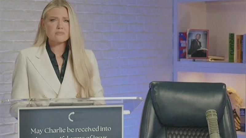 ‘I will never let your legacy die’ – Charlie Kirk’s widow gives tearful address after shooting