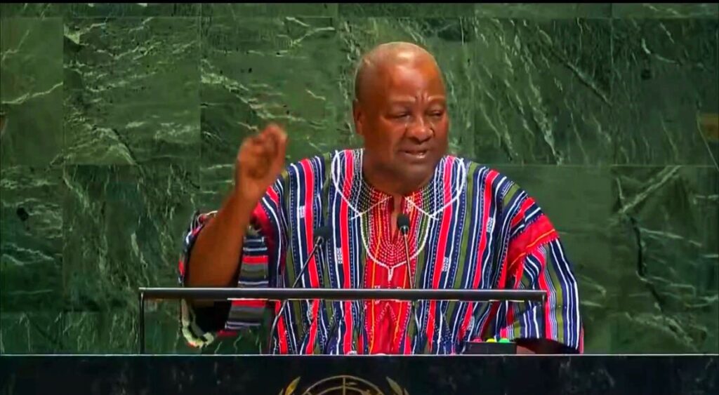 Mahama rallies for Africa’s voice and global reset at 80th UN General Assembly