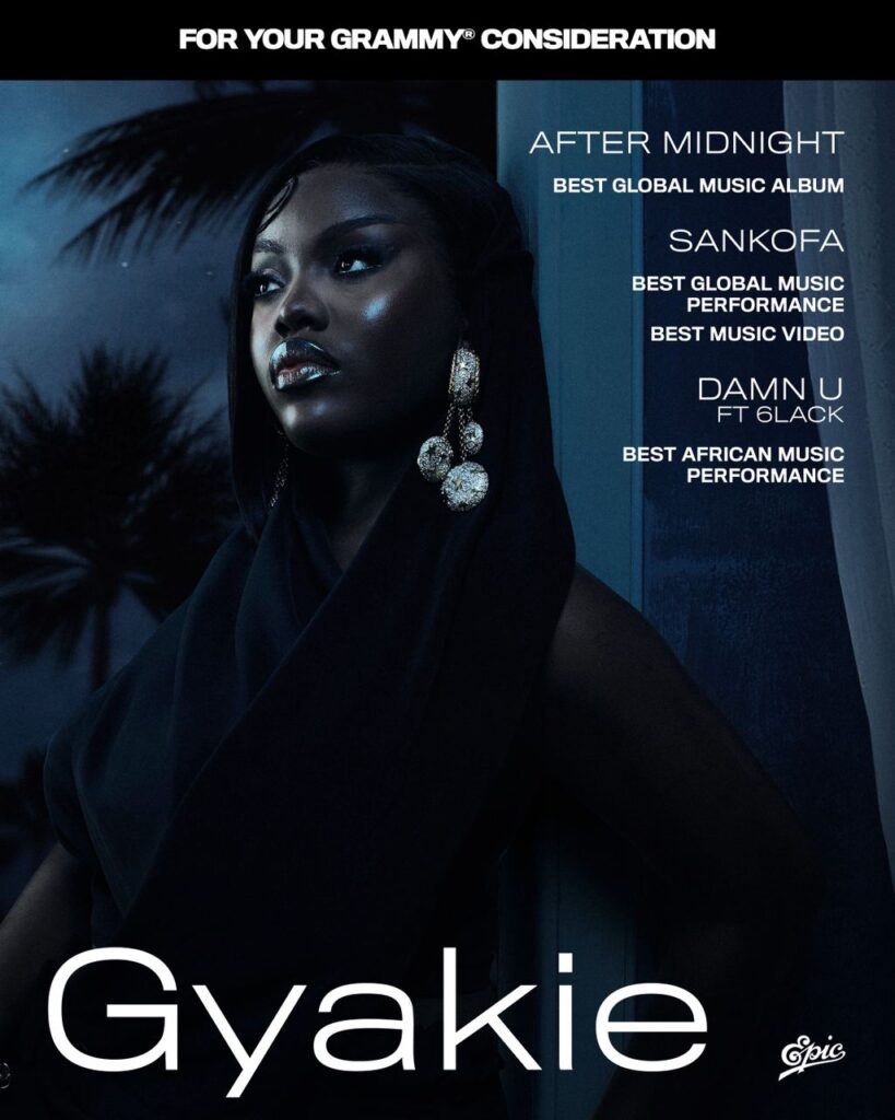 Gyakie earns multiple Grammy considerations for Sankofa and After Midnight
