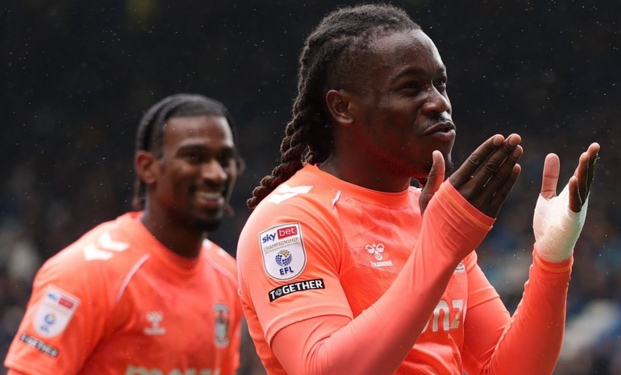 Brandon Thomas-Asante scores twice in Coventry’s 5-0 rout of Sheffield Wednesday