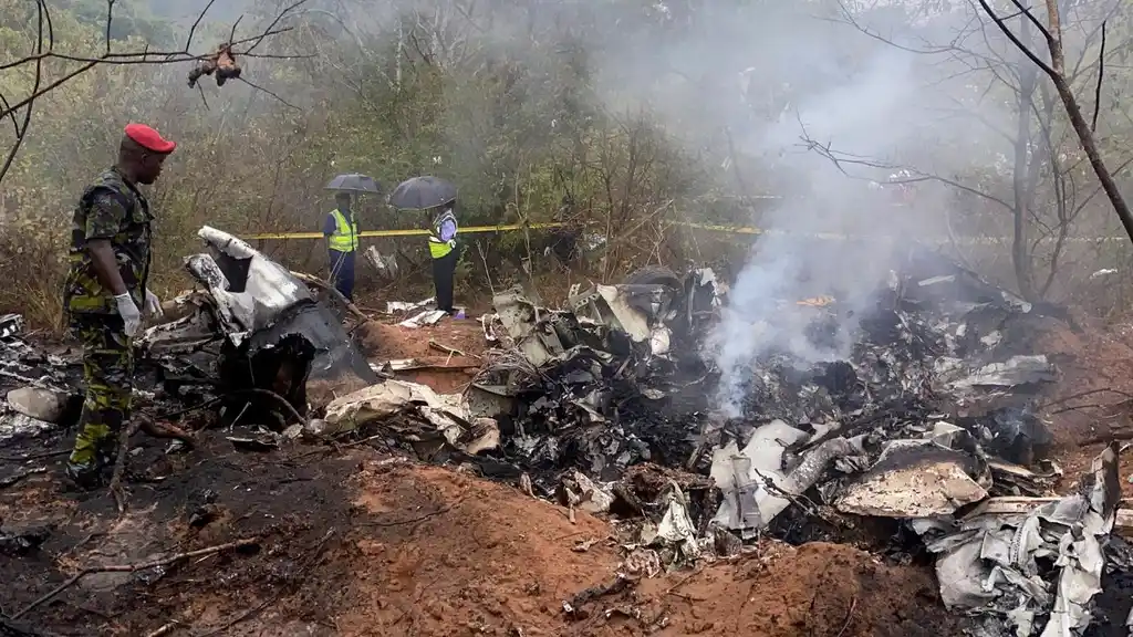 Plane with 12 on board crashes near Kenya's coast