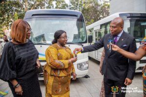 Foreign Affairs Minister commissions six new staff buses to ease transport challenges