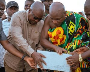 Mahama cuts sod for Ho Oxygen City project, promises equitable housing development