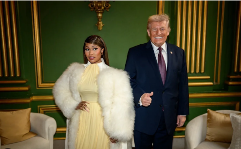 Nicki Minaj calls herself Trump's 'number one fan' and shows off gold card visa