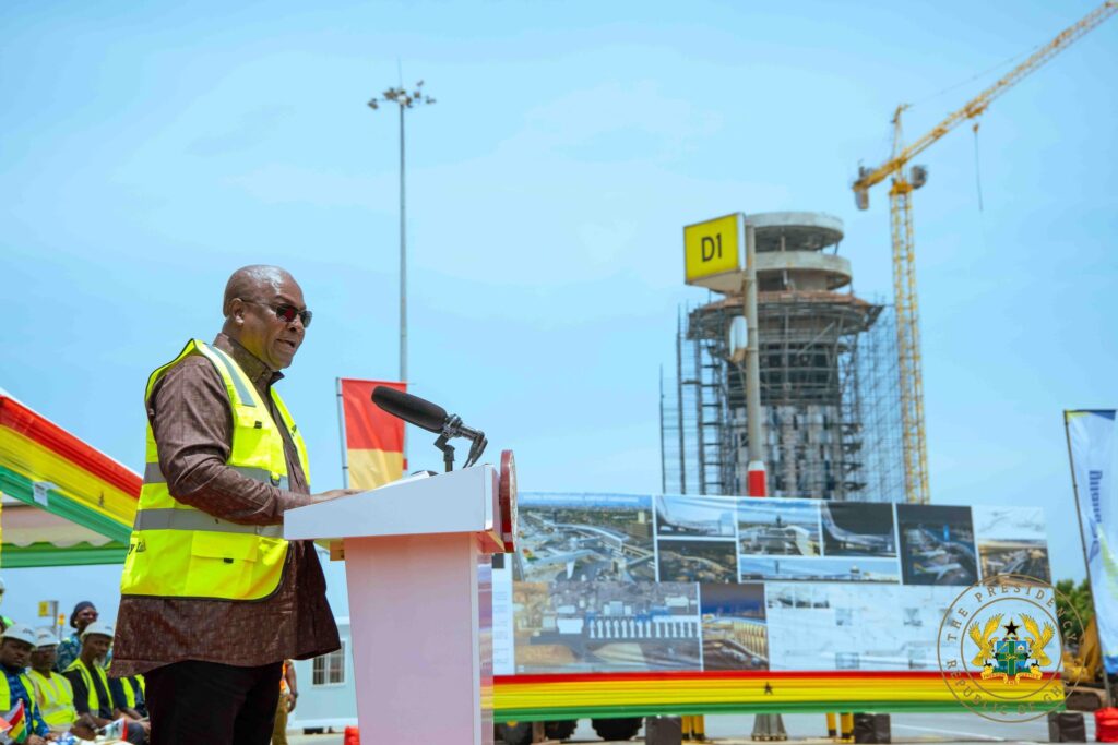 President Mahama cuts sod for Interconnecting Concourse to link Terminals 2 and 3 at Accra International Airport
