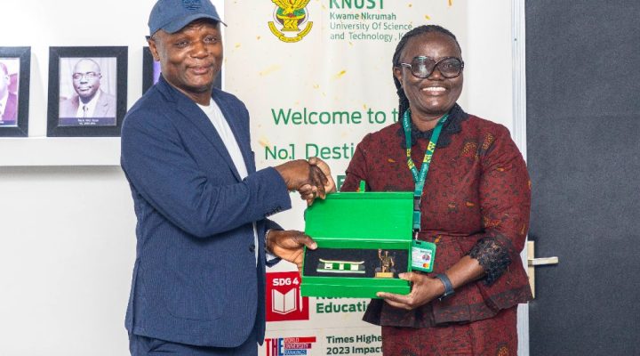 Sports Minister pays courtesy call on KNUST Vice-Chancellor ahead of Sports Medicine Conference