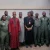 Nigeria’s Foreign Minister Yusuf Tuggar with the now released servicemen